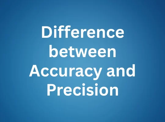 Accuracy and Precision