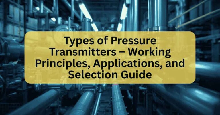 Types of pressure transmitters