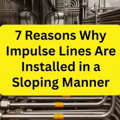 Why Impulse Lines Are Installed in a Sloping Manner