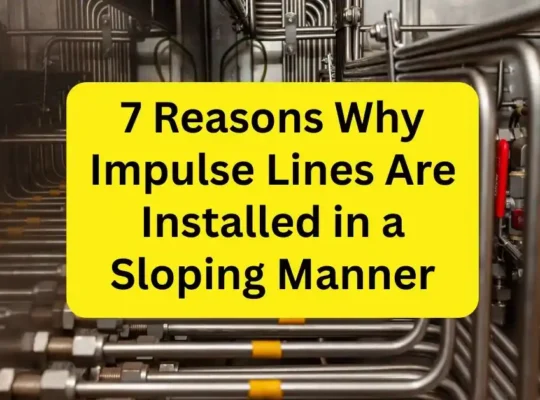 Why Impulse Lines Are Installed in a Sloping Manner