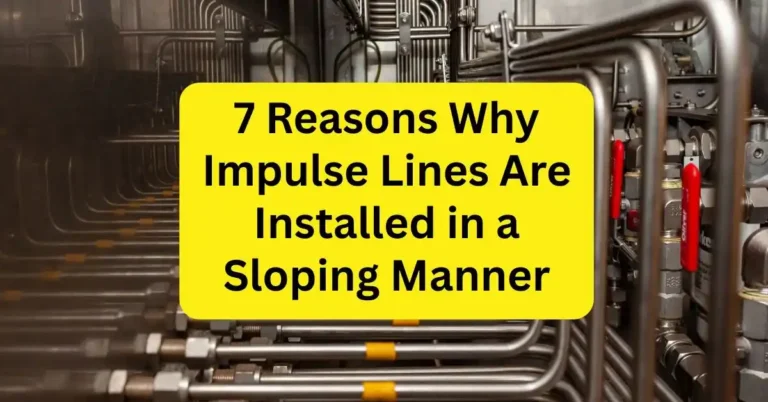 Why Impulse Lines Are Installed in a Sloping Manner