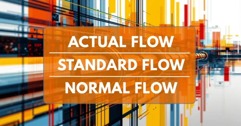 Actual Flow-Standard Flow-Normal Flow