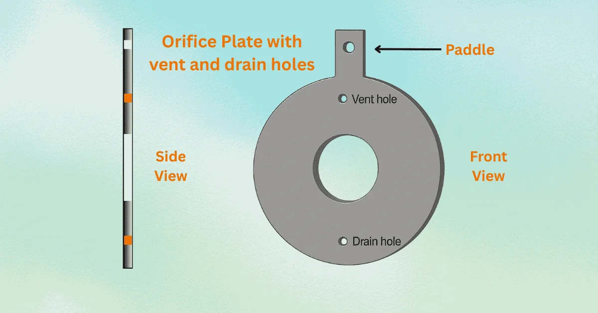 Drain Hole and Vent Hole in Orifice Plate