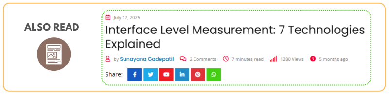 Types of Interface Level Measurements