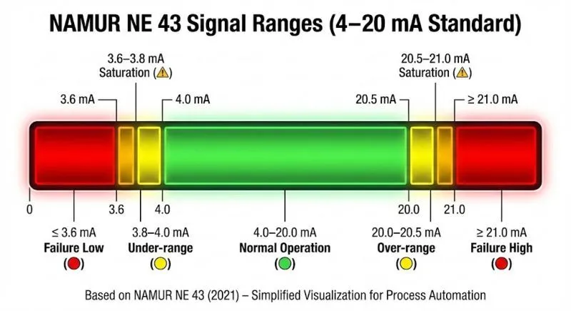 NAMUR NE43 Signal Ranges