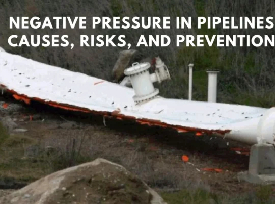 Negative Pressure in pipelines