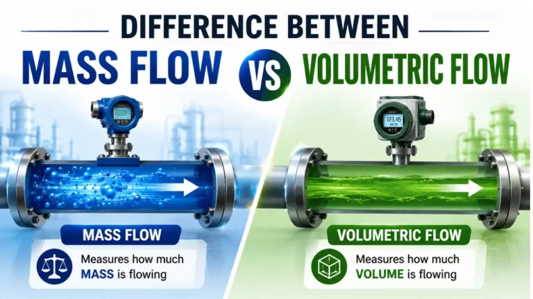 Difference Between Mass Flow and Volumetric Flow