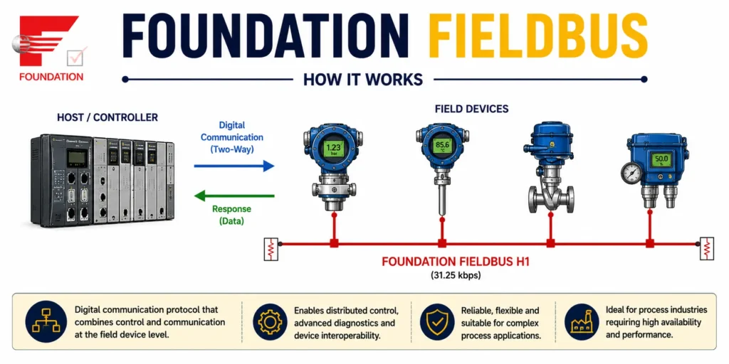 Foundation Fieldbus communication protocol