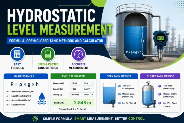 hydrostatic level measurement