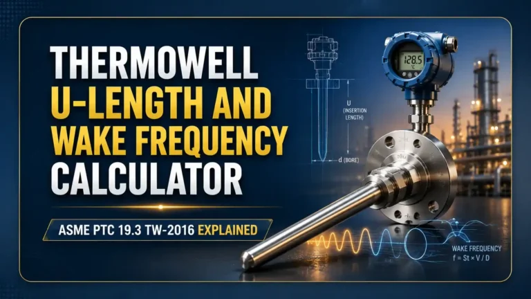 thermowell U-length