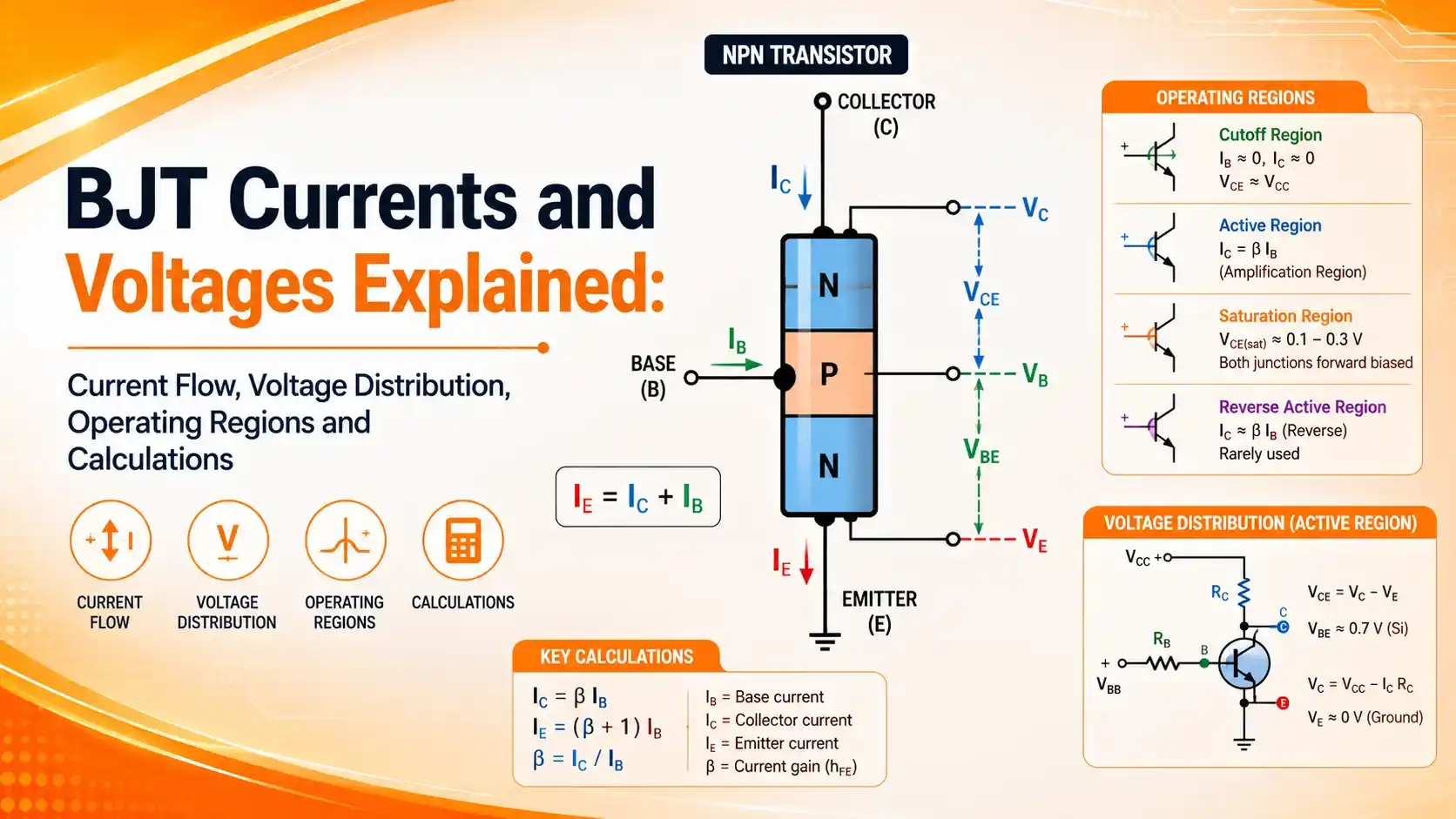 BJT Currents and Voltages BJT Currents and Voltages