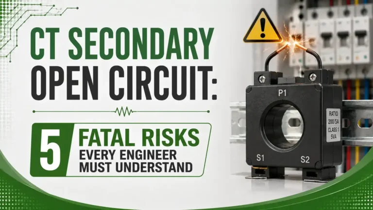 CT Secondary Open Circuit
