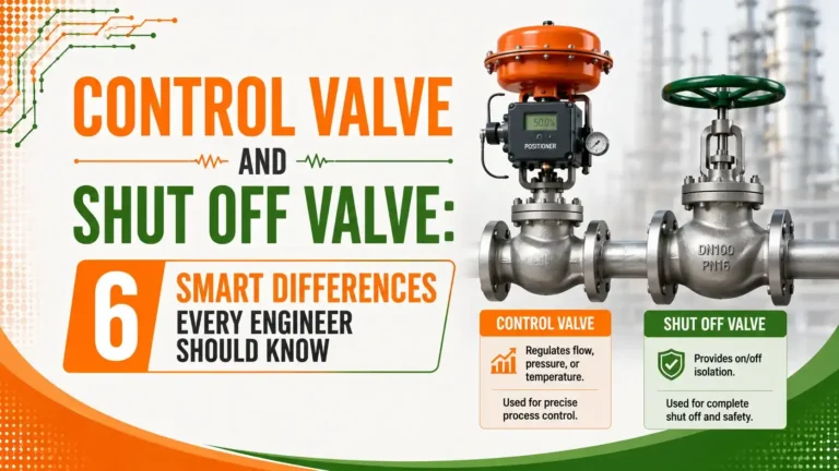 control valve and shut off valve