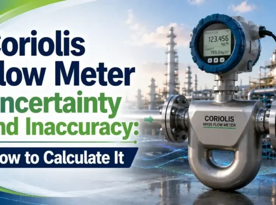 Coriolis flow meter uncertainty