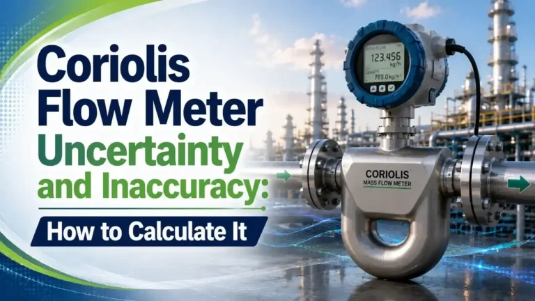 Coriolis flow meter uncertainty