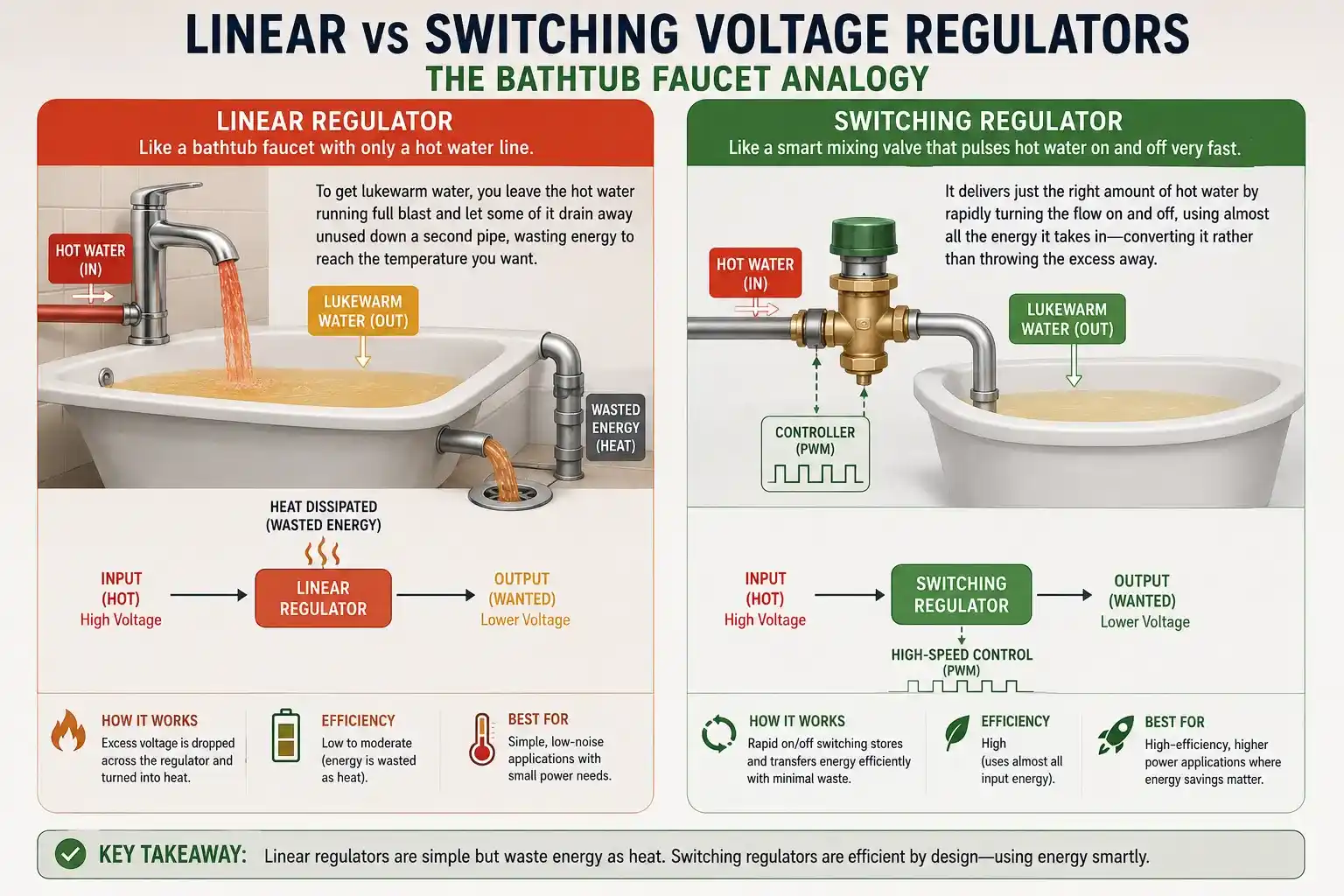 Linear-vs-Switching-Voltage-Regulators
