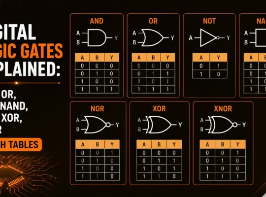 Digital Logic Gates Explained: AND, OR, NOT, NAND, NOR, XOR, XNOR Truth ...