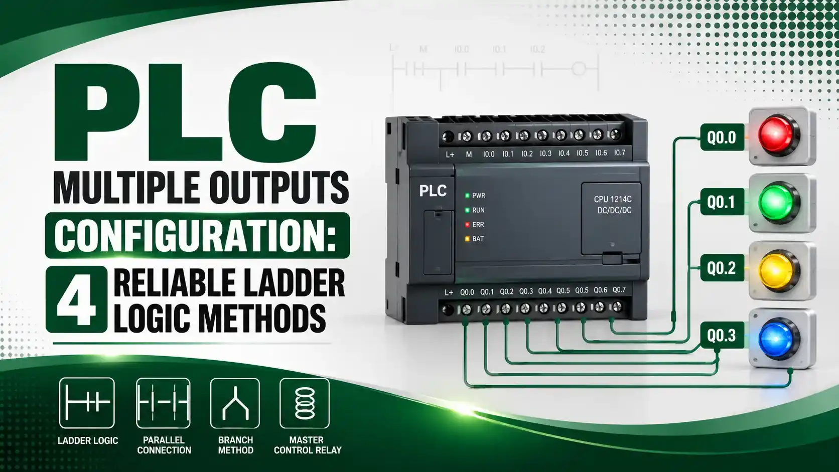 PLC multiple outputs configuration
