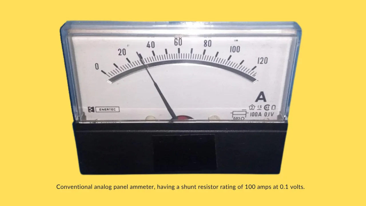 analog panel ammeter with shunt register analog panel ammeter with shunt register