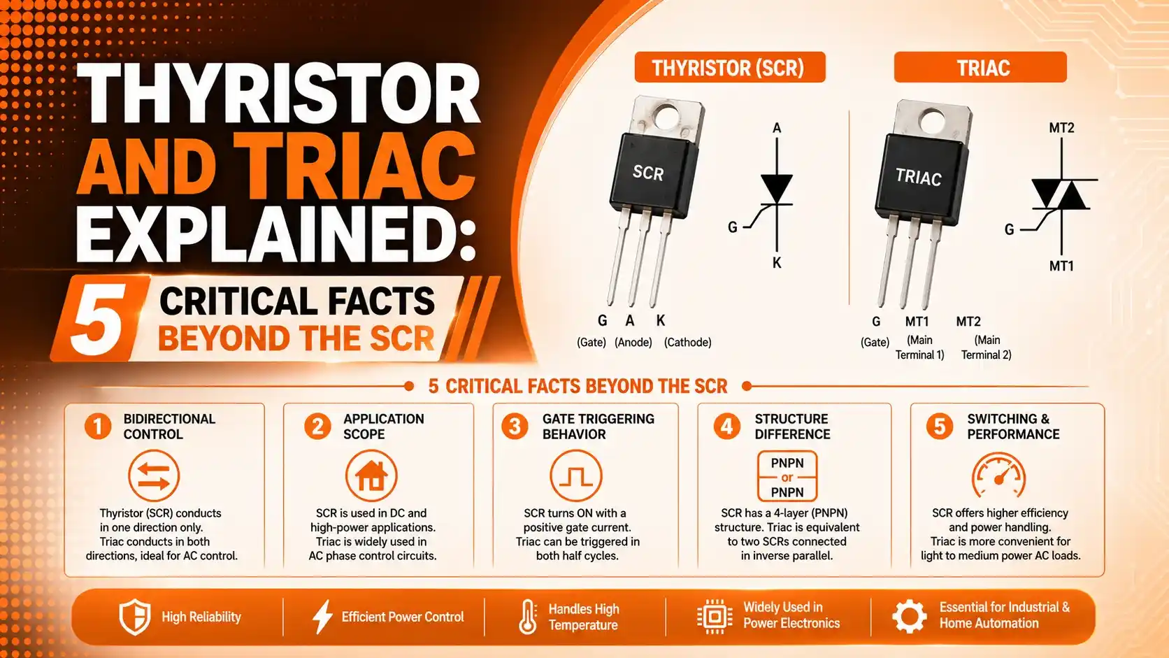 thyristor and triac thyristor and triac