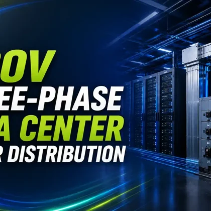 480V three phase data center power distribution