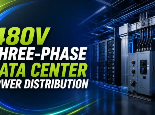 480V three phase data center power distribution