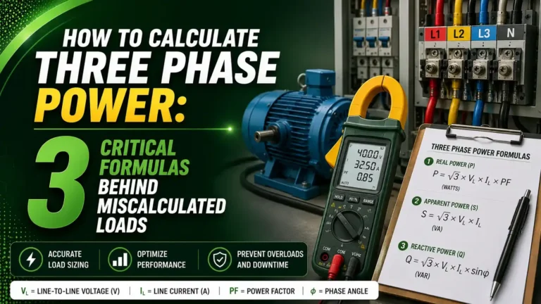 Calculate Three Phase Power