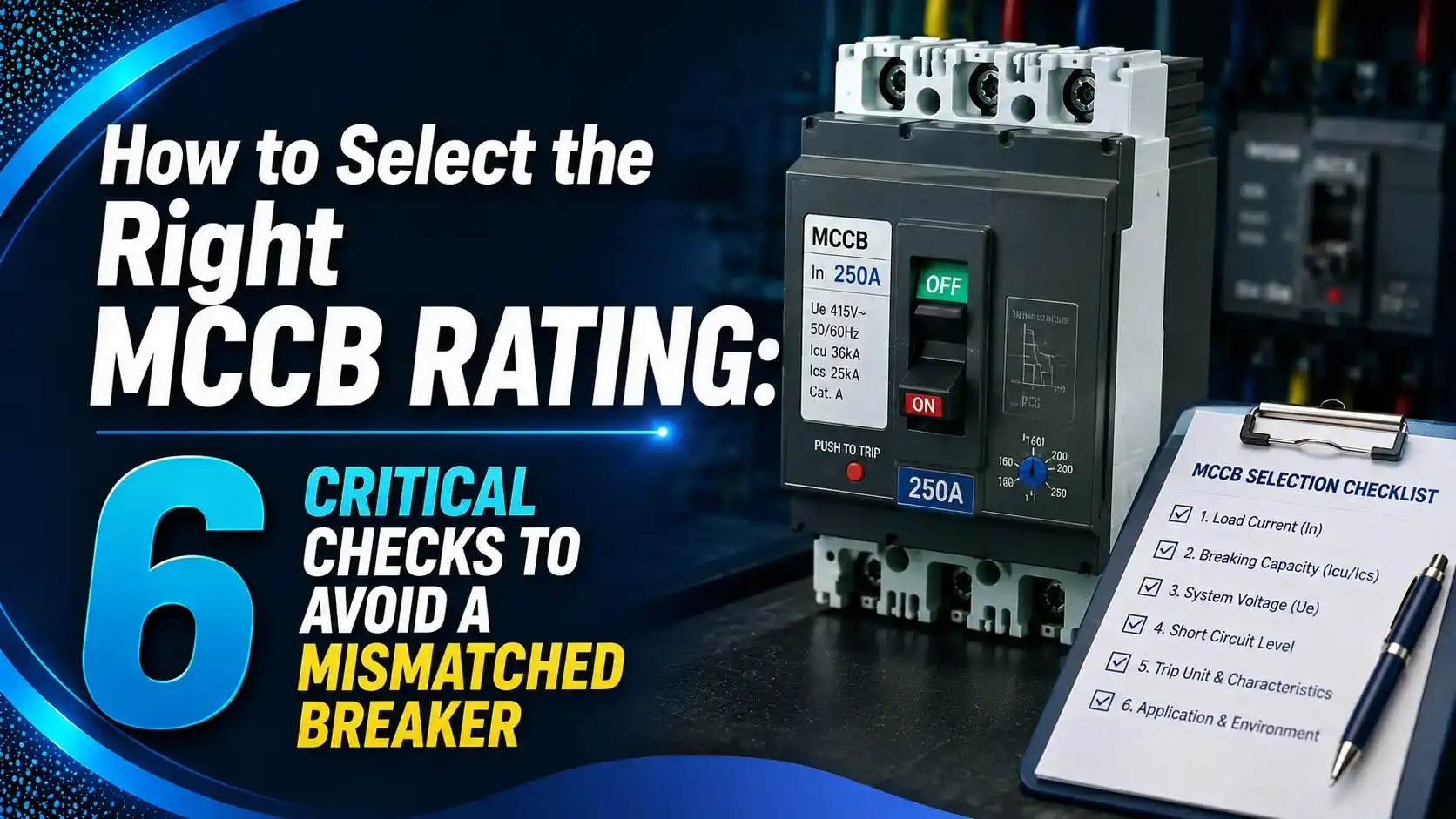 How to Select Right MCCB Rating