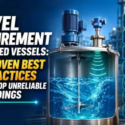 Level measurement in agitated vessels