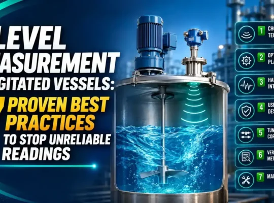Level measurement in agitated vessels