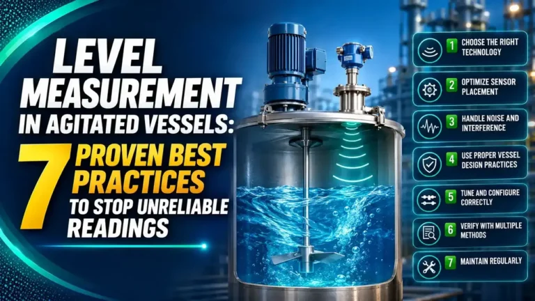 Level measurement in agitated vessels