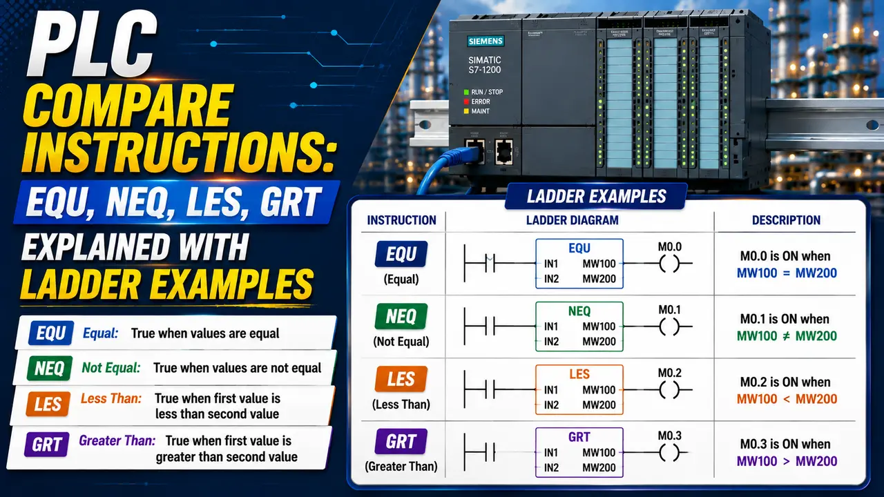 PLC Compare Instructions PLC Compare Instructions