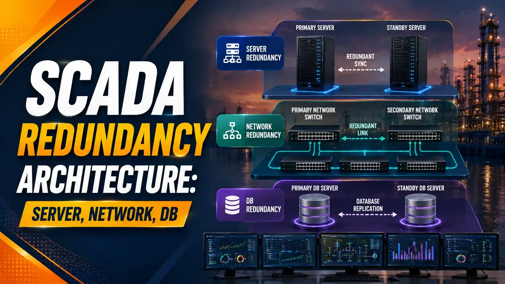 SCADA redundancy architecture SCADA redundancy architecture