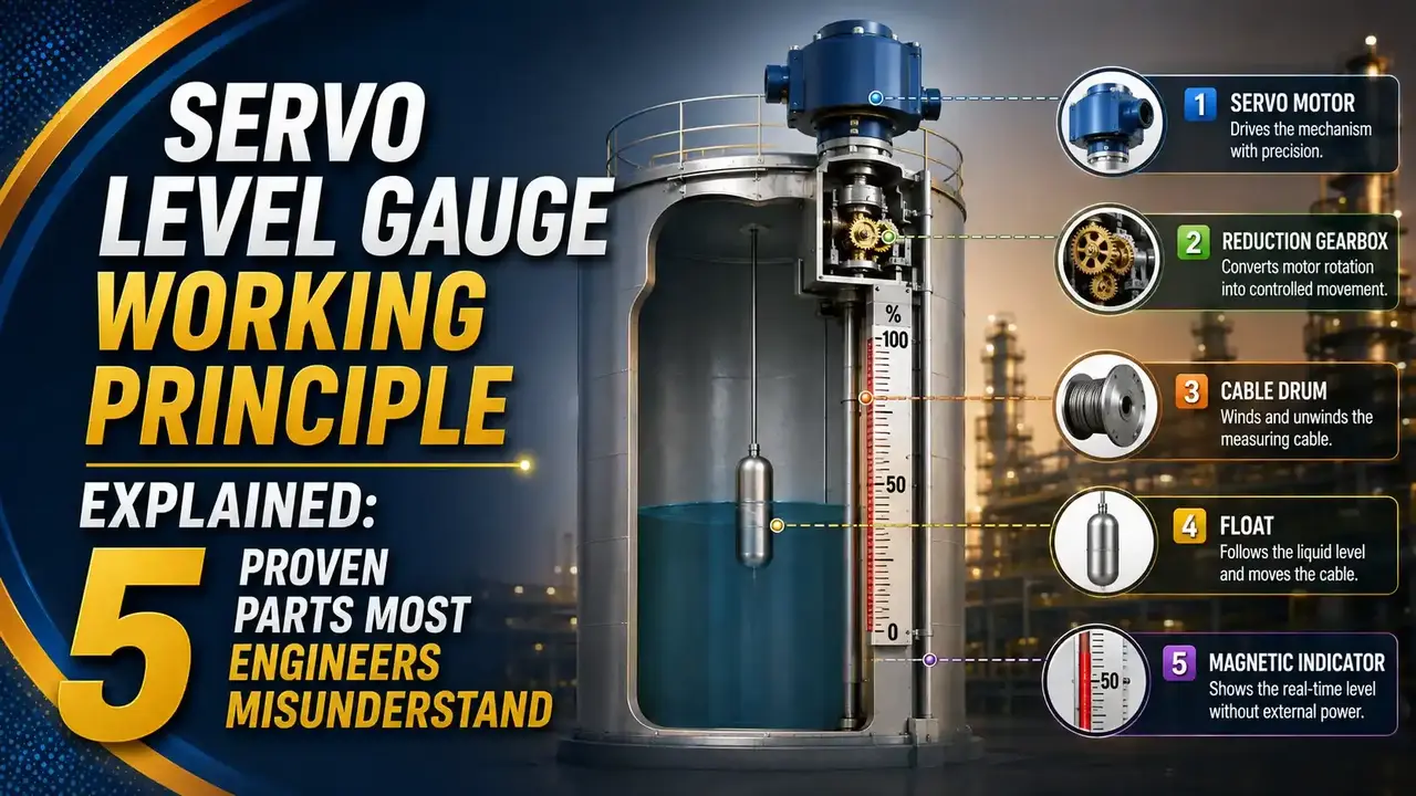 Servo level gauge working principle