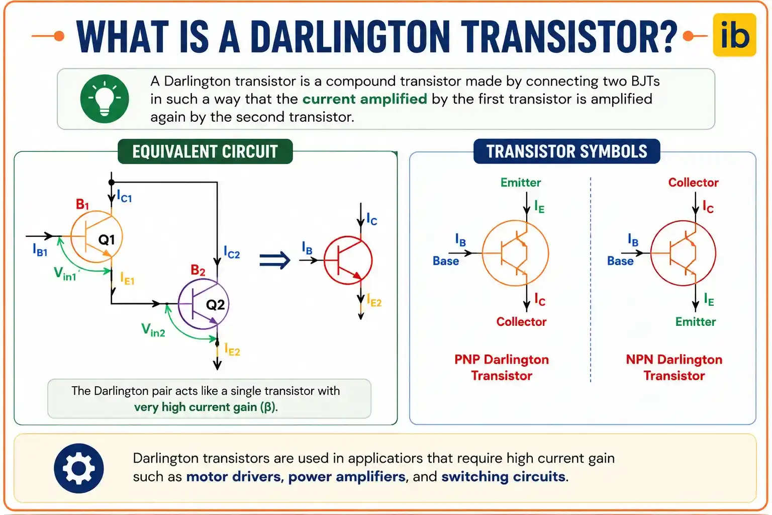 What Is a Darlington Pair What Is a Darlington Pair