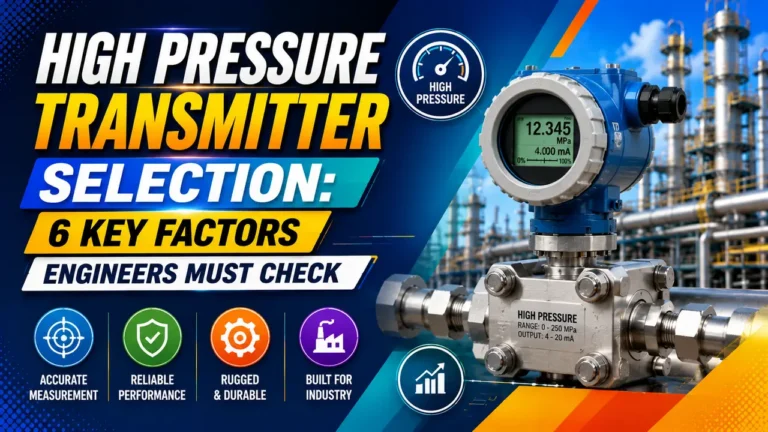 high pressure transmitter selection