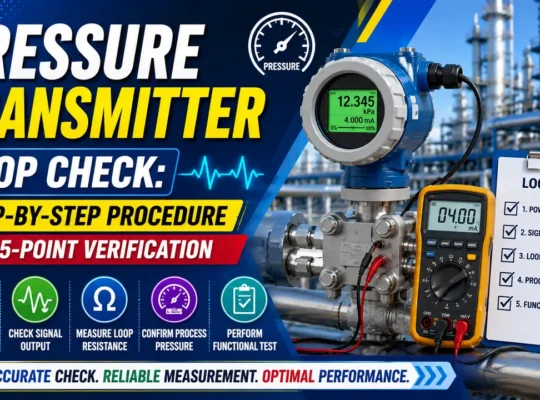 pressure transmitter loop check