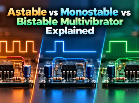 Astable vs Monostable vs Bistable Multivibrator