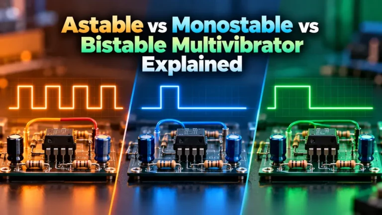 Astable vs Monostable vs Bistable Multivibrator