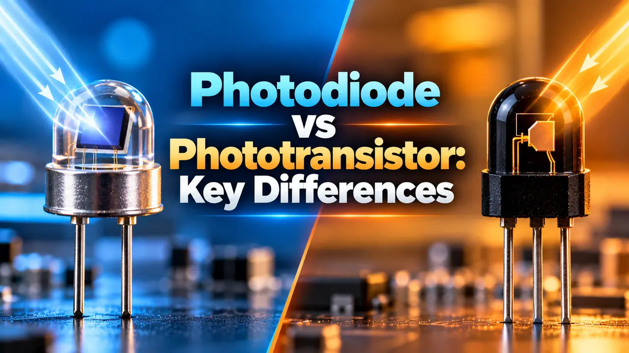 Photodiode vs Phototransistor Photodiode vs Phototransistor
