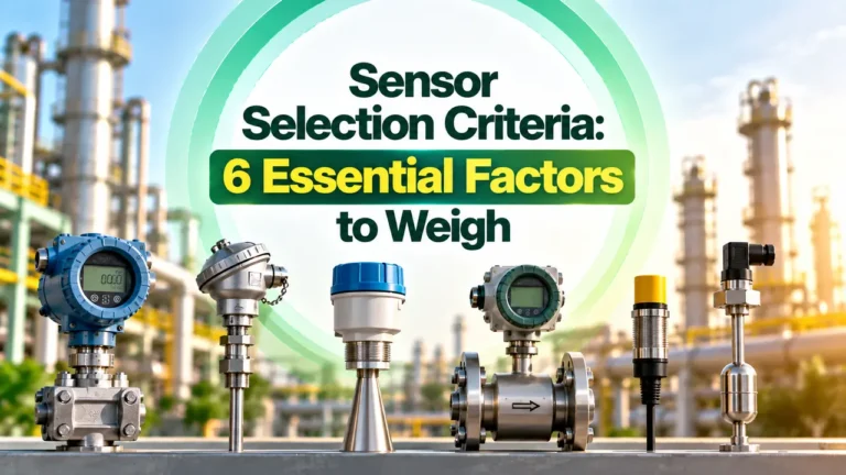 Sensor Selection Criteria