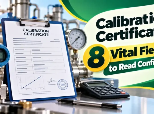 calibration certificate