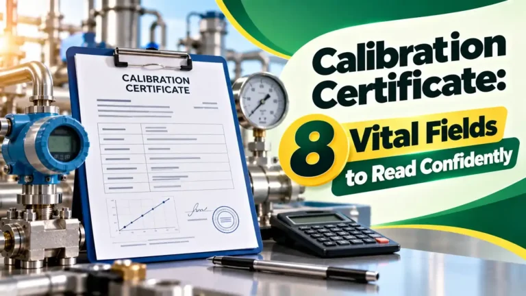 calibration certificate