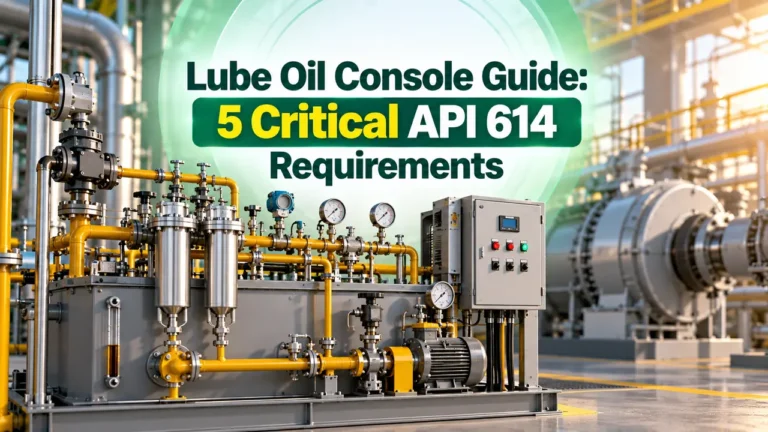 lube oil console