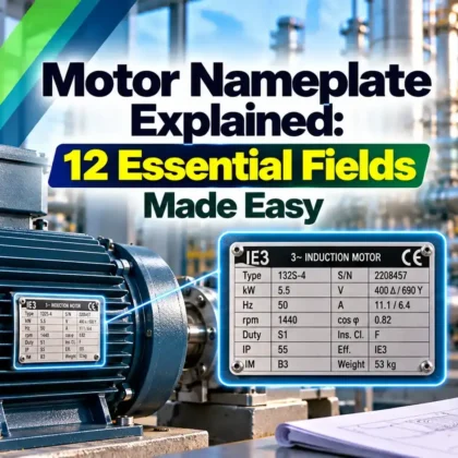 motor nameplate
