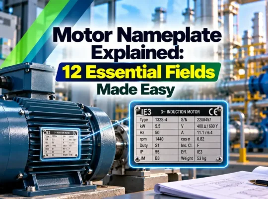 motor nameplate