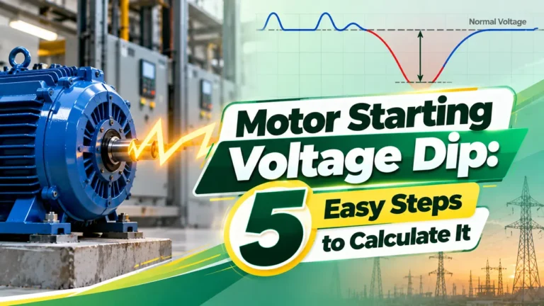 motor starting voltage dip