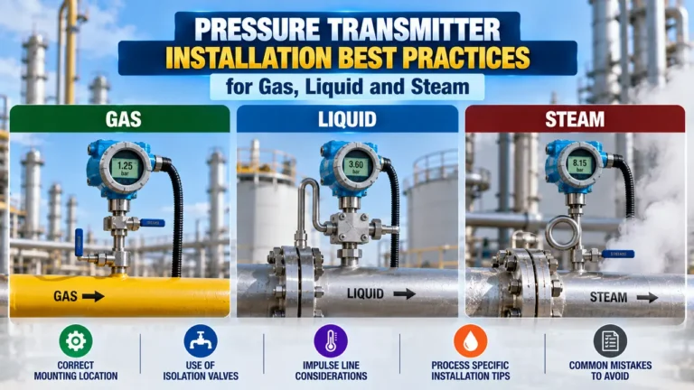 pressure transmitter installation