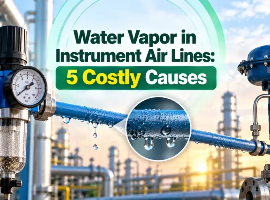 water vapor in instrument air lines