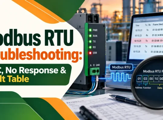 Modbus RTU troubleshooting